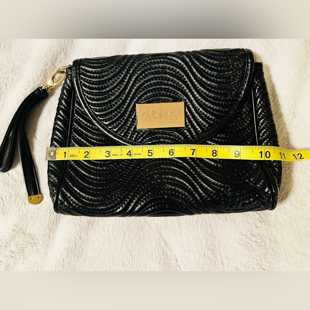 VERSACE Quilted Clutch Wristlet Bag NWOT! - Picture 7 of 9